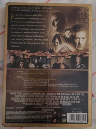 El Código Da Vinci DVD Edición Extendida.