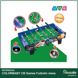 COLORBABY futbolín madera niños juego equipo