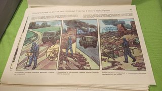 71 Carteles URSS Defensa Civil Guerra Fría