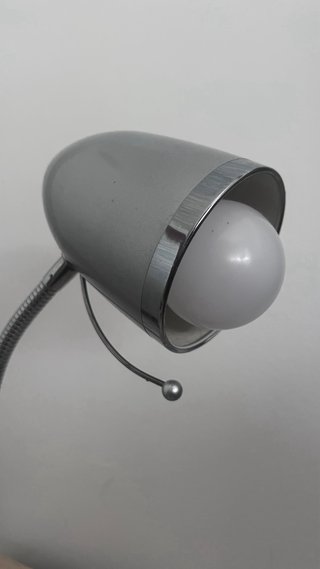 Lámpara Escritorio Vintage Metal Gris