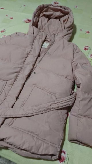 Abrigo Rosa Zara Con Cinturón Talla 13-14 años
