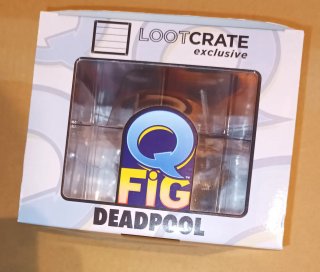 Q Fig Deadpool Lootcrate Exclusive Black & White