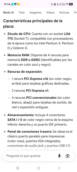 Componentes PC: Placa Base, Fuente, Disco Duro,