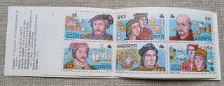 Carnet Sellos V Centenario Descubrimiento América