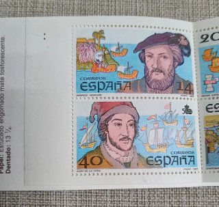 Carnet Sellos V Centenario Descubrimiento América