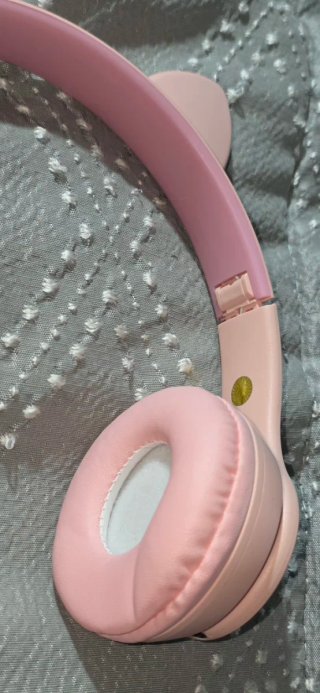 Auriculares Bluetooth Cat Ear LED Rosa