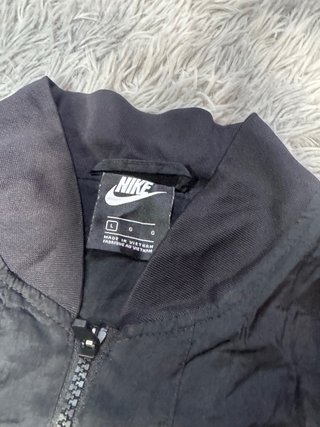 Nike bomber jacket lightweight black full zip