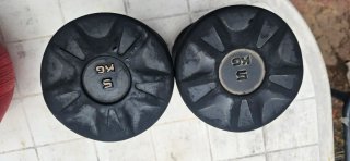 Mancuernas 5 kg agarre ergonómico