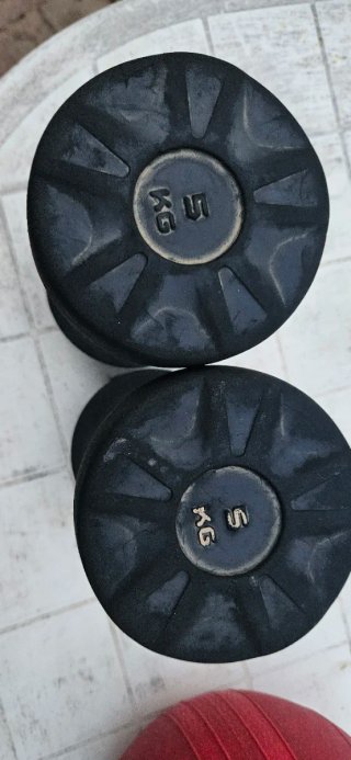Mancuernas 5 kg agarre ergonómico