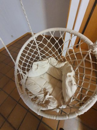 Columpio colgante blanco