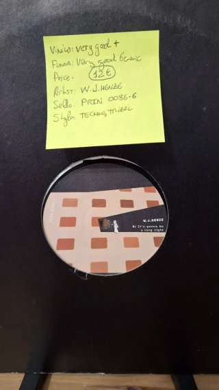 Vinilo W.J.Henze Prin 0086-6 Techno