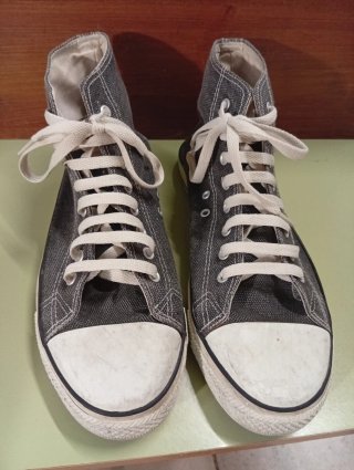 Zapatillas Diesel Loneta Beige y Gris
