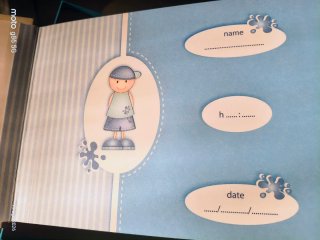 Album foto bambini unicorno con argento.