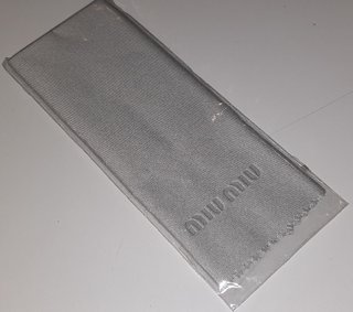 Panno Pulizia Occhiali Miu Miu Originale Grigio