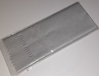 Panno Pulizia Occhiali Miu Miu Originale Grigio