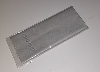 Panno Pulizia Occhiali Miu Miu Originale Grigio