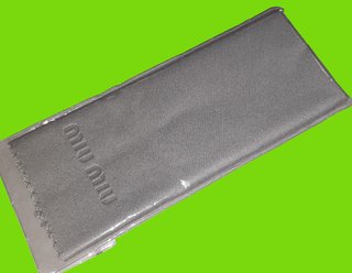 Panno Pulizia Occhiali Miu Miu Originale Grigio
