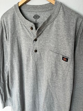Camisa Dickies Manga Larga Gris XL