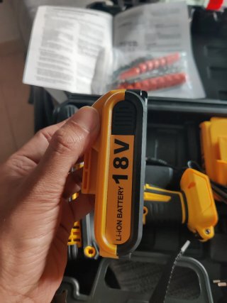 Taladro percutor 25+3 torque NUEVO 18V BATERÍAS 2s