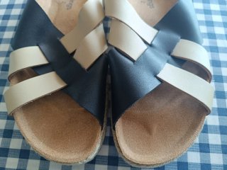 Sandalias Nice Things Talla 41 Negro/Dorado