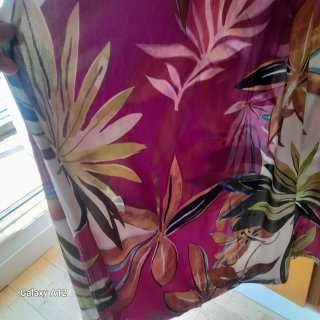 Vestido estampado evasé bonito