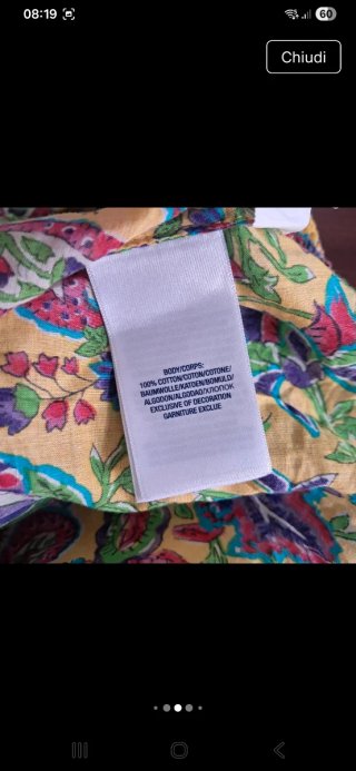 Blusa Ralph Lauren puro cotone