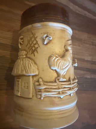 Jarra de cerveza cerámica artesanal Ucraniana
