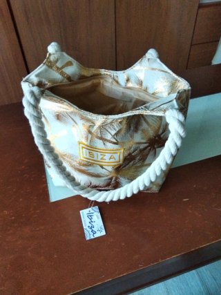 Bolso de loneta Ibiza Mano y hombro.