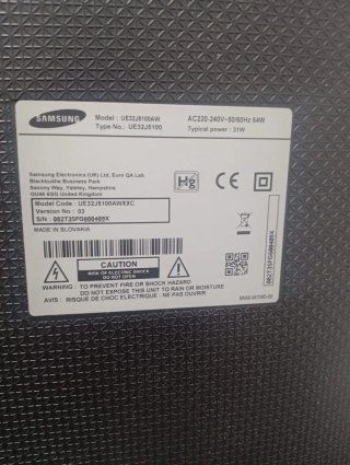Televisor Samsung 32 negro UE32J5100AW