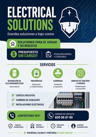 Electricista y técnico gama blanca