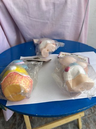 Lote 3 Figuras Ositos Juguetes Antiguos