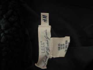 Chaqueta H&M efecto borreguito negra XS