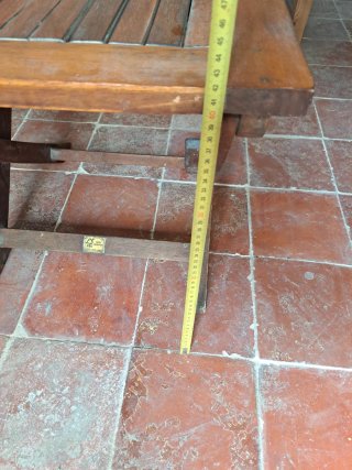 Tavolino in Teak Pieghevole
