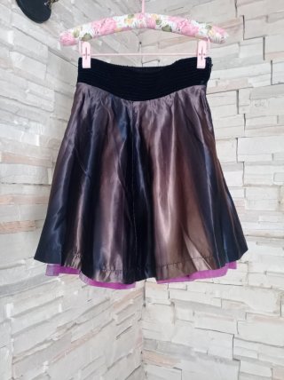 Vintage. Falda piel/ante.