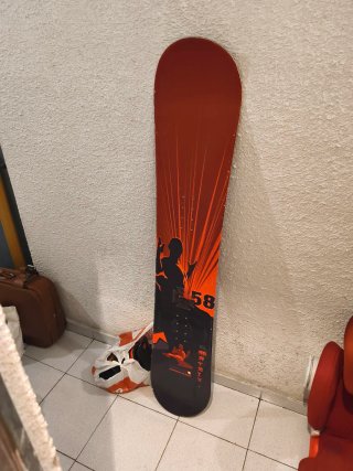 Tabla de Snowboard y Anclajes