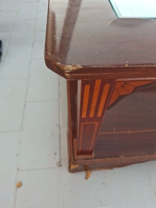 Mesa de centro madera y cristal