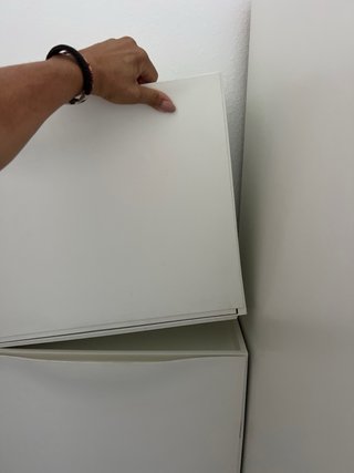 4 Zapatero blanco de plástico