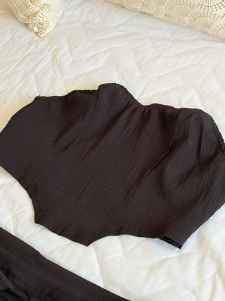 Conjunto negro estilo cargo Shein - Talla L