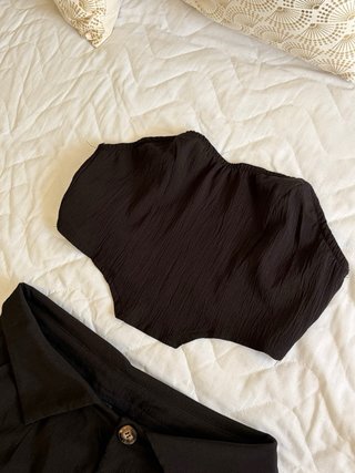 Conjunto negro estilo cargo Shein - Talla L