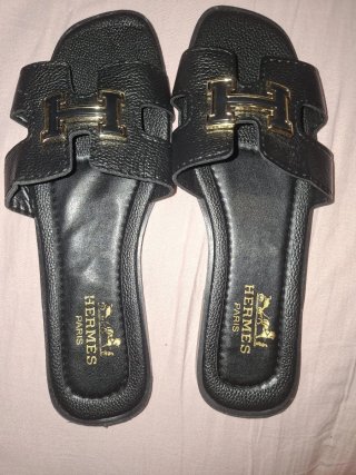 Ciabatte Hermes Donna Nere