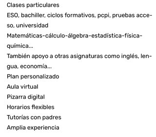 Clases particulares
