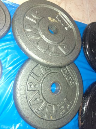 Discos pesas en packs Efectivo. Recoger