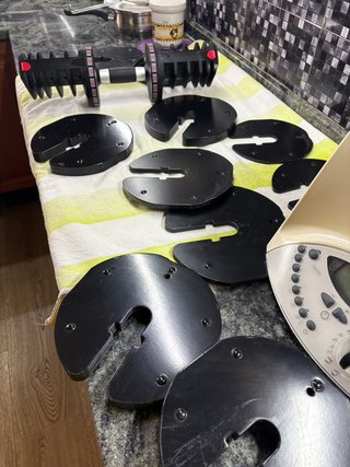 Juego Mancuernas Ajustables con Soporte 36kg cada