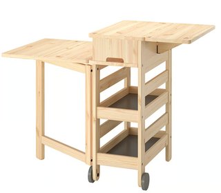 Mesa auxiliar RESARÖ IKEA madera plegable