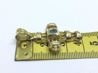 E1200098-0 CRUCIFIJO ORO 18K CON CIRCONITA
