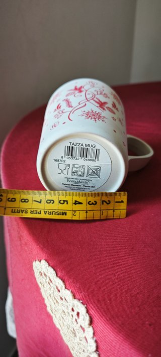 Tazza Mug Bottega Verde Natale Rosso Bianco