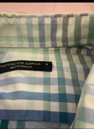 Camisa Purificación García cuadros hombre