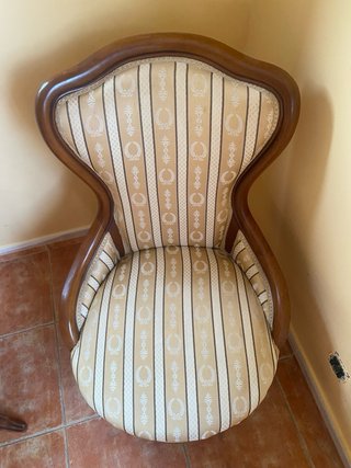 Coppia di poltrone in stile Luigi XV
