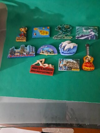 Lotto 10 Magneti Souvenir Esteri