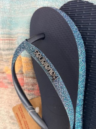 Havaianas infradito blu glitter donna Slim Sparkle